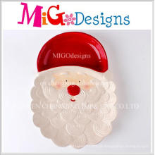 Criativo novo Design Natal Santa cerâmica jantar prato e placa